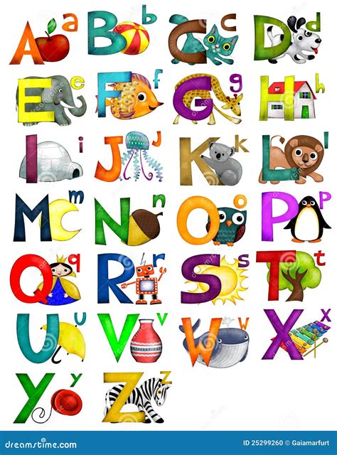 kids alphabet stock photo image