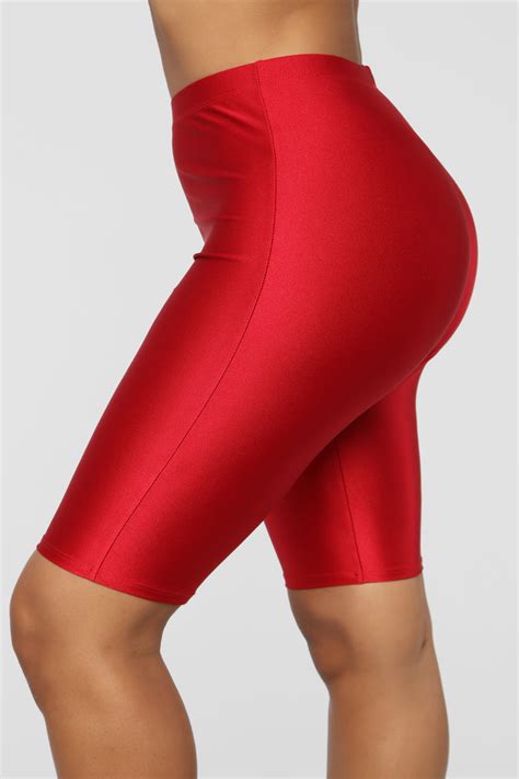 curves for days biker shorts red fashion nova shorts fashion nova