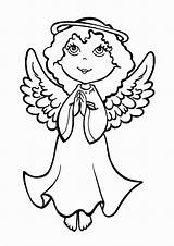 Angel Coloring Pages Angels Baby Christmas Baseball Pray Color Girl Printable Getcolorings Print Making Library Clipart sketch template