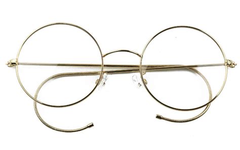 agstum 49mm round optical rare wire rim prescription style eyeglasses