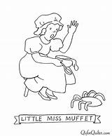 Muffet Loudlyeccentric Rhyme Nursery sketch template