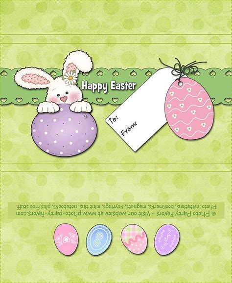 easter bunny candy bar wrapper  printable easter chocolate bar
