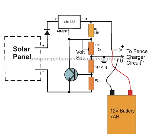 ah battery solar charger circuit diagram
