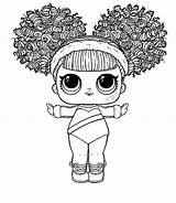 Lol Surprise Colouring Coloring Pages Dolls Hairgoals Book Splits Cute sketch template