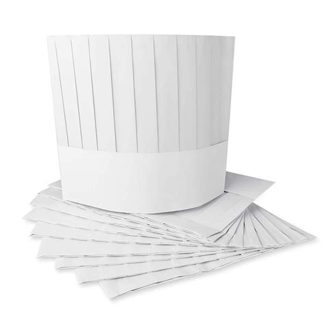 disposable  paper chef tall hat set  home kitchen food