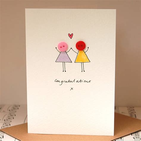 Personalised ‘button Love’ Hand Illustrated Card By Hannah