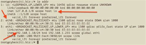 linux ip command examples nixcraft