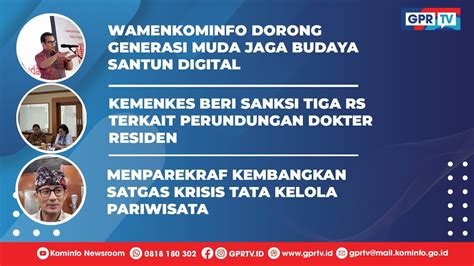 Wamenkominfo Dorong Generasi Muda Jaga Budaya Santun Digital Youtube