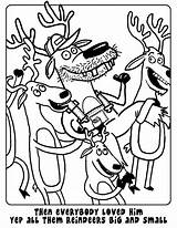 Redneck Coloring Reindeer Pages Randolph Horse Drew Once Getcolorings sketch template