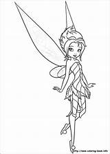 Tinkerbell Everfreecoloring Tinker sketch template