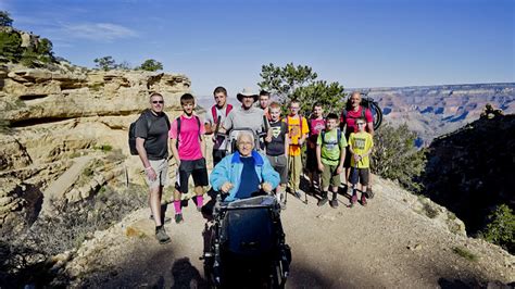 paralyzed man hikes grand canyon with help of sons grandsons