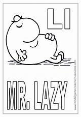 Mr Coloring Pages Colouring Lazy Men Big Bump Template sketch template