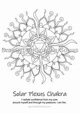 Chakra Plexus sketch template