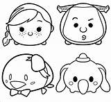 Tsum Coloring Disney Pages Cute Printable Coloringpagesfortoddlers Cartoon Drawings Kids Choose Board Sheets sketch template