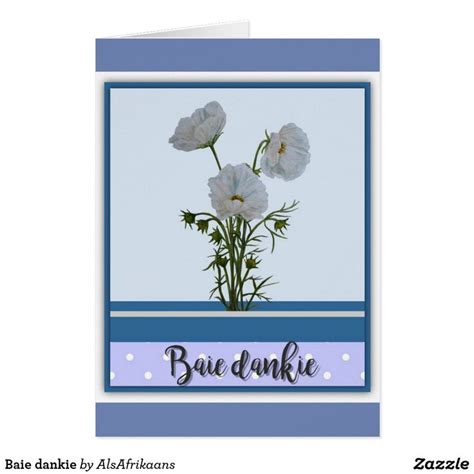 baie dankie zazzlecom   baie dankie custom greeting cards