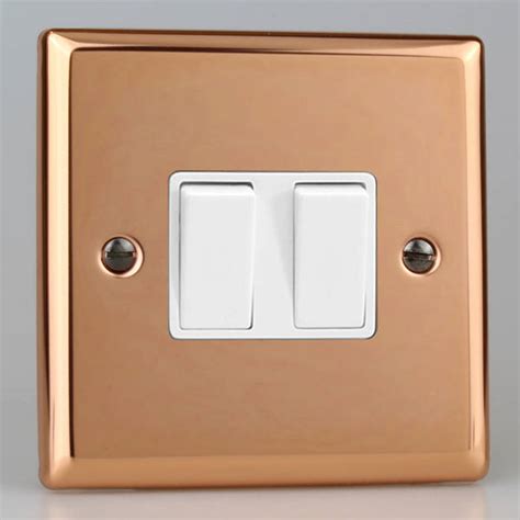 gang   light switch copper white varilight xywcu