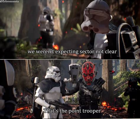 Two Star Wars Scenes With The Same Caption One Saying We Weren