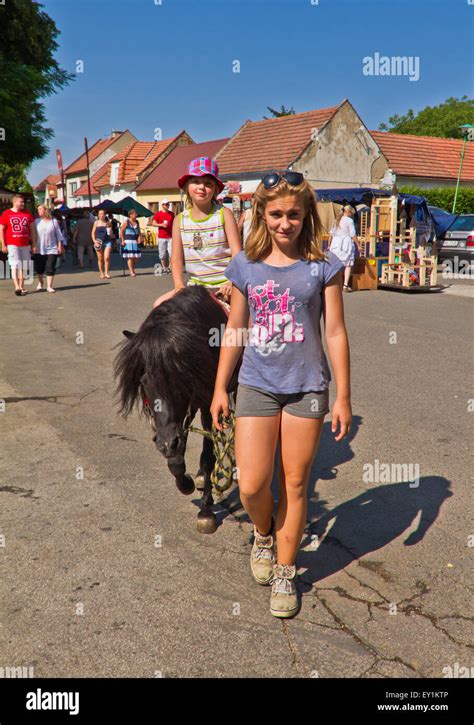 pony girls  res stock photography  images alamy