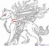 Okami Amaterasu Coloring Pages Draw Choose Board Book Wolf sketch template