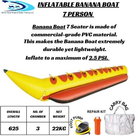banana boat inflatable  person sevenseas trading