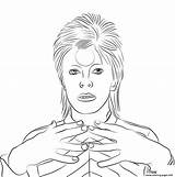 Coloring Bowie David Pages Kingdom United Printable Print sketch template