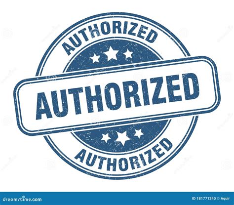 authorized stamp authorized  grunge sign stock vector illustration  imprint grungy