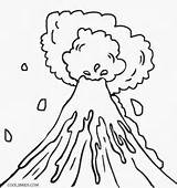 Volcano Drawing Coloring Pages Kids Eruption Printable Color Explosion Para Clipart Getdrawings Cool2bkids Volcanoes Taal Template Dinosaur Volcanic Natural Cartoon sketch template