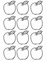 Apple Coloring Apples Printable Three Template Drawing Preschool Cut Color Outs September Print Activities Simple Pages Templates Core Lesson Getdrawings sketch template