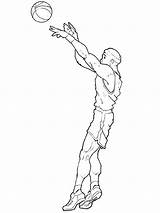 Basketball Coloring Pages Printable Interesting Colouring Popular sketch template