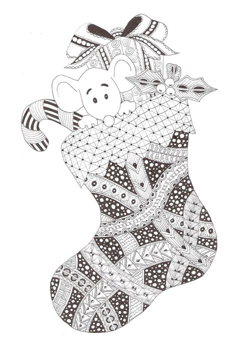 pin  christmas coloring pages zentangle patterns  zentangle