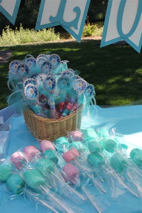 frozen girl birthday party treats see more party planning