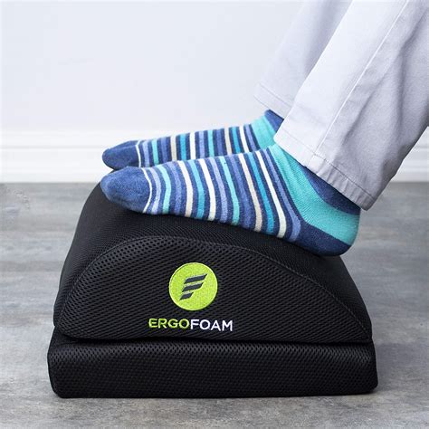 ergofoam adjustable foot rest  added height mesh