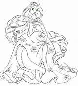 Disney Lineart Princess Coloring Pages Rapunzel Princesses Choose Board sketch template