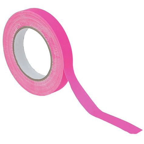 eurolite gaffa tape  mm neon pink uv active adhesive tape