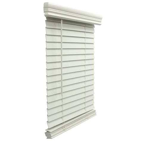 cordless  faux wood blinds venetian horizontal blinds window partial  mount white