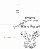 Birthday Color Invitation Party Coloring Printables Find sketch template