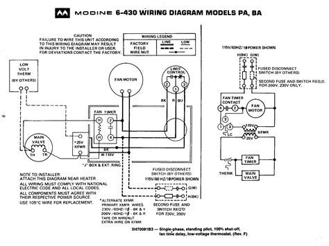 modine gas heater wiring diagram wiring diagram