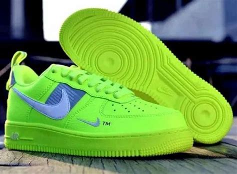 men sneakers nike air force  utility neon green  rs pair