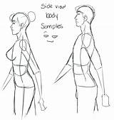 Side Body Tutorial Pro Anime Drawing Draw Male Poses Sideways Man San Deviantart Standing People Sketches Reference Face Figure Person sketch template