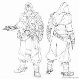 Creed Assassin Ezio Auditore sketch template