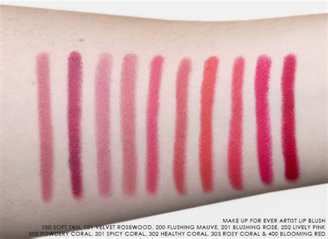 Make Up For Ever Artist Lip Blush Review And Swatches Escentual S Blog