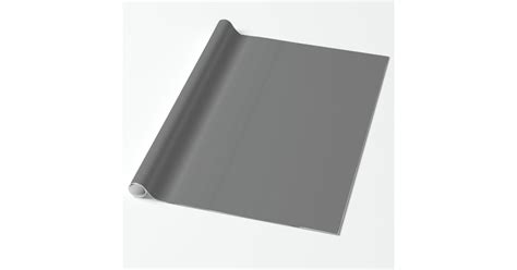solid dark grey block colour wrapping paper zazzle