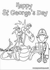 Colouring St George Poster Resources Tes Sports Teaching sketch template