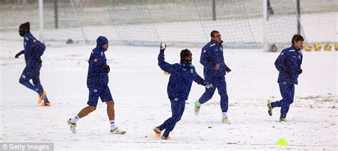 Football Matches Postponed Due To Snow Daily Mail Online