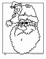 Santa Coloring Elf Printer Send Button Special Print Use Only Click Kids sketch template