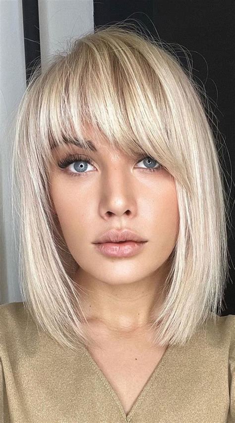 best haircuts and hairstyles to try in 2021 blonde with fringe