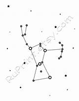 Constellation Orion sketch template