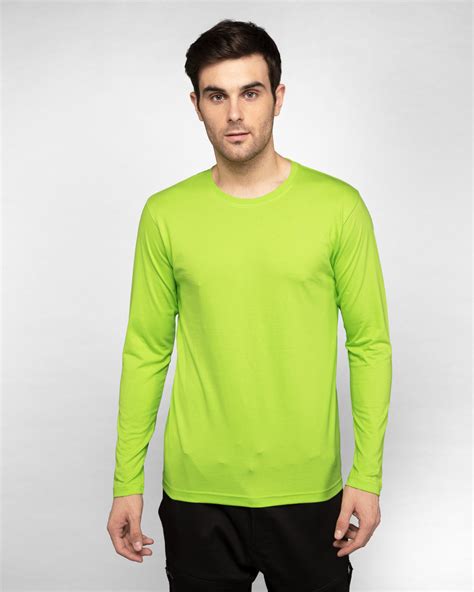 buy neon green full sleeve  shirt  men green   bewakoof