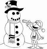Elmo Coloring Pages Snowman Print Christmas Color Allkidsnetwork Searching Didn Try Looking Were Find sketch template