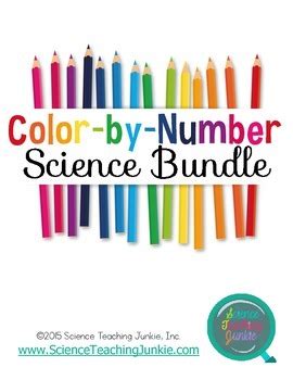 color  number activities  middle school science science bundle